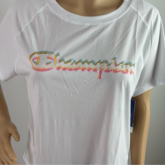 champion White Multicolor Active Tee - Picture 3 of 8